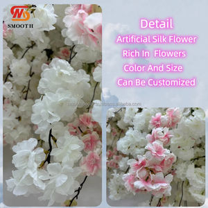 SMOOTH 8 * 8Ft arco de flores de Rosa Blanca para decoración de ceremonia de boda arco de entrada Floral arreglo de flores arco telón de fondo - Product Image 2