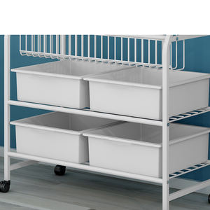 Estantería moderna para libros para niños, estante de almacenamiento <span class=keywords><strong>con</strong></span> <span class=keywords><strong>ruedas</strong></span>, extraíble, para revistas - Product Image 6