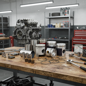 Piston en alliage d'aluminium LU pour K24a2 Turbo 6 cylindres - Product Image 3