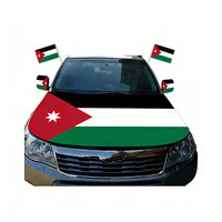 Housse de capot de voiture en polyester et spandex, souvenir personnalisé pour les fans de football mondial 2026, marchandise de supporter pour tous les pays