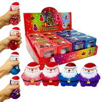 Balle anti-stress en gel de sucre à remontée lente, motif Père Noël, pour le soulagement du stress, jouet sensoriel souple en maltose, expédié depuis l'entrepôt américain