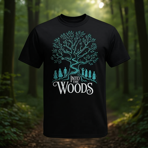 Camiseta de teatro musical Into The Woods, negra, unisex para adultos - Product Image 3