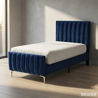 Neues Design Modernes Hochwertiges Luxuriöses Komfortables Stoffbezogenes Bett