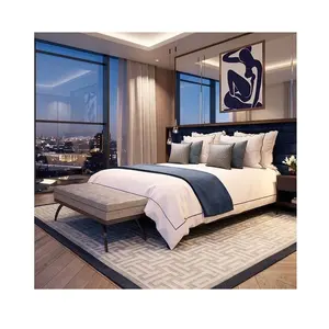 Bespoke Beautiful Bedroom Carpets und Rugs Simple Pattern Residential Carpet