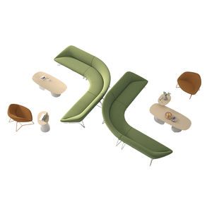 <span class=keywords><strong>Canapé</strong></span> modulaire de salle d'attente au design moderne et contemporain, couverture en tissu, meubles de salon pour réception publique, métal pour appartement - Product Image 5