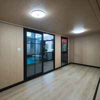 Maison conteneur préfabriquée standard UE de 20 pieds avec toit en pente pour chambre d'hôtel et logement dans le jardin