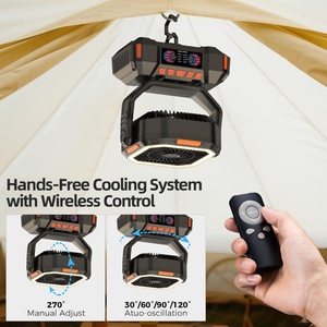 Ventilador Inteligente con Ahorro de Energía, 40000mAh, Modo LED, Portátil para Acampar al Aire Libre, Ventilador Colgante - Product Image 6