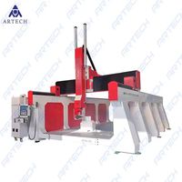 Fournisseur d'usine, grande taille, 5 axes, bois, mousse, fibre de verre, fraisage 3D CNC