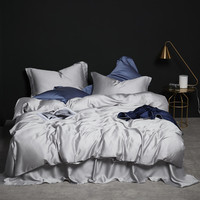 Ensemble de housse de couette et de couette en fibre de bambou, taille Queen, 300 fils, avec drap de lit, drap-housse, caractéristiques de refroidissement et anti-acariens