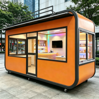 Capsule mobile Apple Pod avec roues tractables, cabine conteneur préfabriquée modulaire portable pour boutique, kiosque, logement, camping