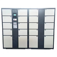 Casier de rangement intelligent multi-compartiments en acier laminé à froid avec reconnaissance faciale et code électronique