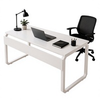 Bureau d'ordinateur portable, table d'ordinateur moderne, table de bureau, table d'étude pour chambre à coucher, bureau d'ordinateur contemporain, bureau de travail