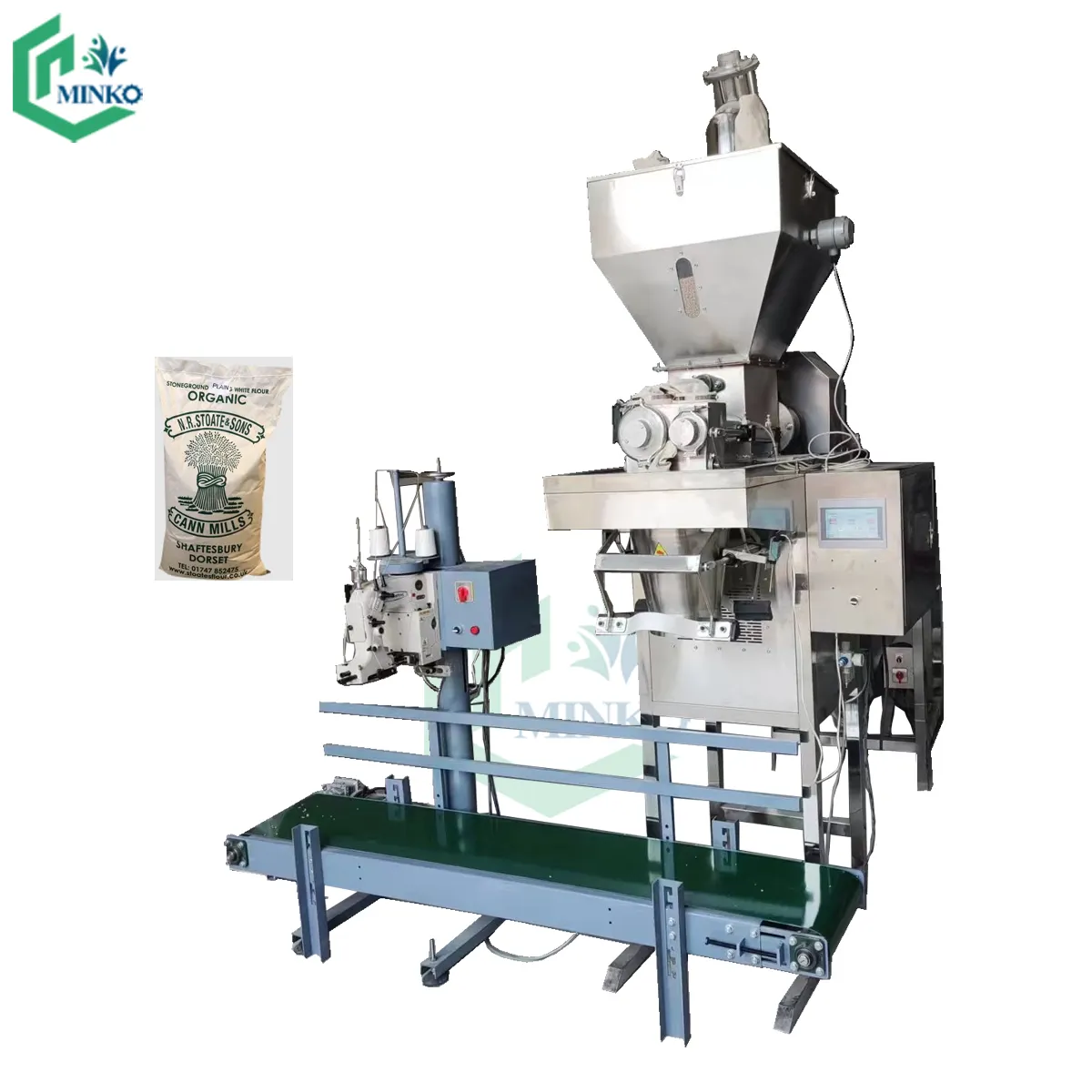 Full automatic flour packing machine 50g 100g 500g powder wheat corn flour filling sealing machines