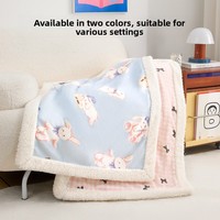 Couverture pour chien et chat, double face, en polaire, chaude, pour l'hiver, tapis de couchage, coussin, accessoires pour chiots et chatons, produits et fournitures