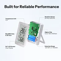 SONOFF SNZB-02DR2 AirGuard TH Capteur de température et d'humidité Zigbee avec écran LCD 3,6'' et surveillance via application, compatible Apple Home via Matter Bridge
