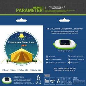 Lámpara LED <span class=keywords><strong>Solar</strong></span> para Camping, Plegable e <span class=keywords><strong>Inflable</strong></span>, con Resistencia al Agua IP66 y Control Táctil - Product Image 4