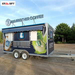 Remorque mobile multifonctionnelle KR-R400 pour la vente de glaces, remorquable, 4m, camionnette à bonbons - Product Image 2