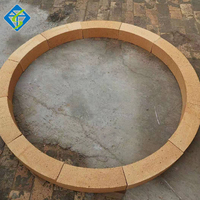 Brique de chamotte réfractaire à haute densité de vente chaude briques de cercle en forme d'arc