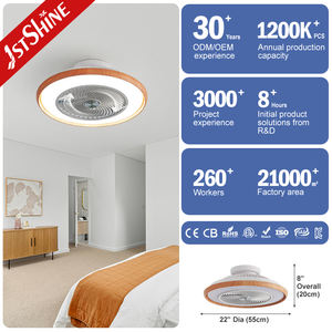 Ventilador <span class=keywords><strong>de</strong></span> Techo LED 1stshine, 6 Velocidades, Viento Ajustable, Control <span class=keywords><strong>Remoto</strong></span> Inteligente, Ventilador <span class=keywords><strong>de</strong></span> Techo Redondo <span class=keywords><strong>de</strong></span> Plástico - Product Image 3