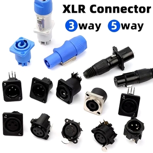 Connecteur XLR vertical ZYSY CT5-01 <span class=keywords><strong>HFP</strong></span> 5 broches femelle cinq cœurs prise 180 degrés - Product Image 5