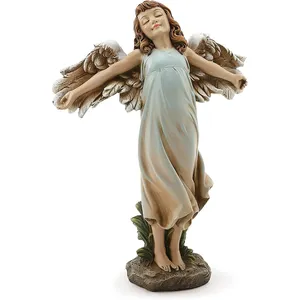 Pequeña baratija católica oraciones guardián Omael personalizado Fly Purfumes la figurita Linda Ángel adornos artesanales proveedor XR hecho a mano