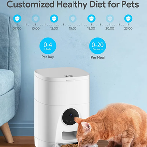 2023 nuevo tazón de comida aplicación Control remoto <span class=keywords><strong>Auto</strong></span> Wifi Microchip inteligente automático gato perro alimentador de mascotas con cámara - Product Image 4