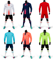 Set Pakaian Sepak Bola Berlapis 2022 Seragam Kiper Jersey Celana Latihan Seragam Portero De Futbol Ropa Arquero Camisas
