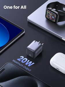 ที่ชาร์จสำหรับเดินทาง ugreen PD USB C ที่ชาร์จมือถือ20W PD ที่ชาร์จเร็ว USB C อะแดปเตอร์ชาร์จไฟสำหรับ iPhone 15 14 12 11 PRO MAX - Product Image 3