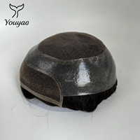 Sistema Capilar Masculino con Ondas Sueltas, 120% de Densidad, Base de PU Ancha, Línea de Cabello Natural, Postizo Hecho a Mano para Uso Diario