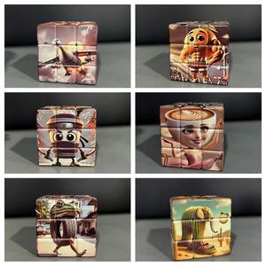 <span class=keywords><strong>Cube</strong></span> <span class=keywords><strong>Rubik</strong></span> promotionnel Beckon, matériau ABS personnalisé, autocollant avec logo pour les événements d'entreprise - Product Image 3