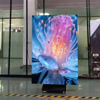 Nuevo Diseño de Soporte Plegable para Pantalla LED, Pantalla Portátil de Tres Pliegues con Soporte para Publicidad