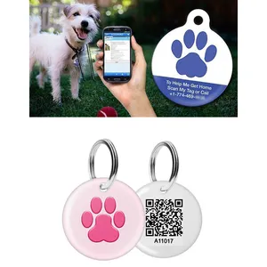 QR code NFC pet tag tracking dog tag epoxy RFID tag con blister card