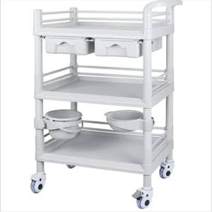 Carrito de Belleza de Plástico ABS Care, Carrito de Instrumentos Médicos para Salón de Belleza, Carrito de Herramientas Versátil - Product Image 3