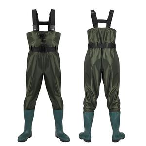 Waders unisexes imperméables et respirants à 3 couches en nylon PVC avec embout en acier et chaussettes de 4 mm pour la pêche à la mouche en toutes saisons - Product Image 3