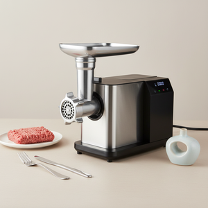 <span class=keywords><strong>Hachoir</strong></span> à <span class=keywords><strong>viande</strong></span> en acier inoxydable avec écran tactile, prise EU/UK 220-240V, avec accessoire pour farcir les saucisses, pour la maison et les petites boutiques alimentaires - Product Image 4