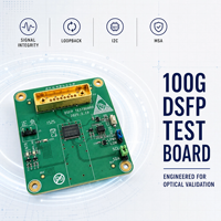 Carte de test DSFP 100G haute fiabilité avec optimisation de l'intégrité du signal pour le test des modules optiques de communication de données