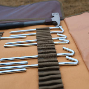 Sac de rangement pour piquets de tente Explorers, 60x38cm, organisateur en tissu Oxford pour clous de sol de camping, type Trigone V - Product Image 2