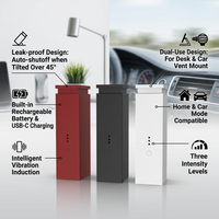 Diffuseur d'arômes pour voiture miniature, sans eau, rechargeable USB-C, portable, anti-fuite, avec capteur automatique