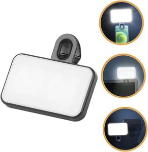 Lampe LED pour selfie Clip de lumière d'appoint 3 couleurs pour photographie vidéo Support pour ordinateur portable téléphone portable - Product Image 2