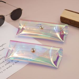 Transparent TPU Iridescent Eyeglasses <b>Case</b> Vintage Clear Sunglasses Pouch Portable Travel <b>Glasses</b> Bag <b>for</b> Daily Wear - Product Image 6