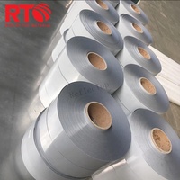 Vinyle thermocollant réfléchissant argenté haute luminosité 50 cm pour T-shirt, 25 cycles, PES HTV, logo réfléchissant personnalisé à repasser sur vêtements