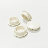 Cache-trou en nylon de 18 mm, blanc/noir, bouchons de masquage, bouchons en plastique