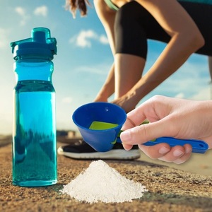 Imbuto di misura senza disordine Slideable a prova di perdite paletta per polvere per bottiglia d'acqua portatile multifunzionale paletta per polvere - Product Image 5
