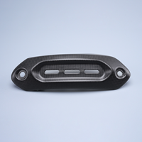 Cache d'isolation thermique d'échappement en fibre de carbone modifié pour Ducati Hypermotard 950