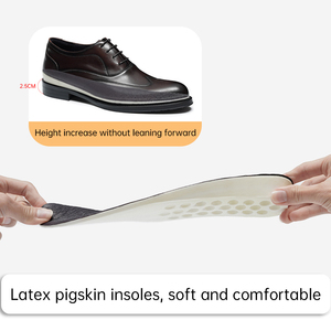 Zapatos de Vestir Formales de Cuero Vacuno Hechos a Mano, con Cordones, Transpirables, Impermeables, con Punta en Pico, Estilo Británico, Personalizados OEM - Product Image 3