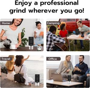 2025 nouveau 38 niveaux réglage Mini broyeur de grains de café USB Rechargeable Portable électrique moulin à café pour expresso - Product Image 6