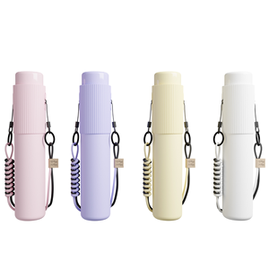<span class=keywords><strong>Parapluie</strong></span> de voyage compact léger 239g avec logo personnalisé OEM, revêtement noir UPF50, sangle d'épaule portable, pour femmes, protection soleil et pluie - Product Image 6