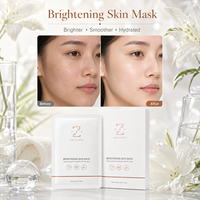 Masque visage éclaircissant à la vitamine C et au ferment de riz, affine les pores et lisse la texture, pour peaux sèches et déshydratées