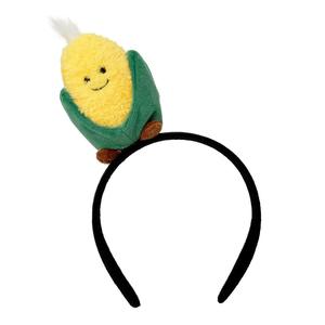 Diadema de Frutas de Simulación: Calabaza y Repollo, Diadema de Peluche de Frutas de Dibujos Animados, Accesorios Divertidos para el Cabello para Niños - Product Image 6