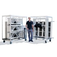 Plateforme de scène en aluminium Topfinger certifiée TUV pour événements, fêtes, concerts en plein air, DJ, podium
